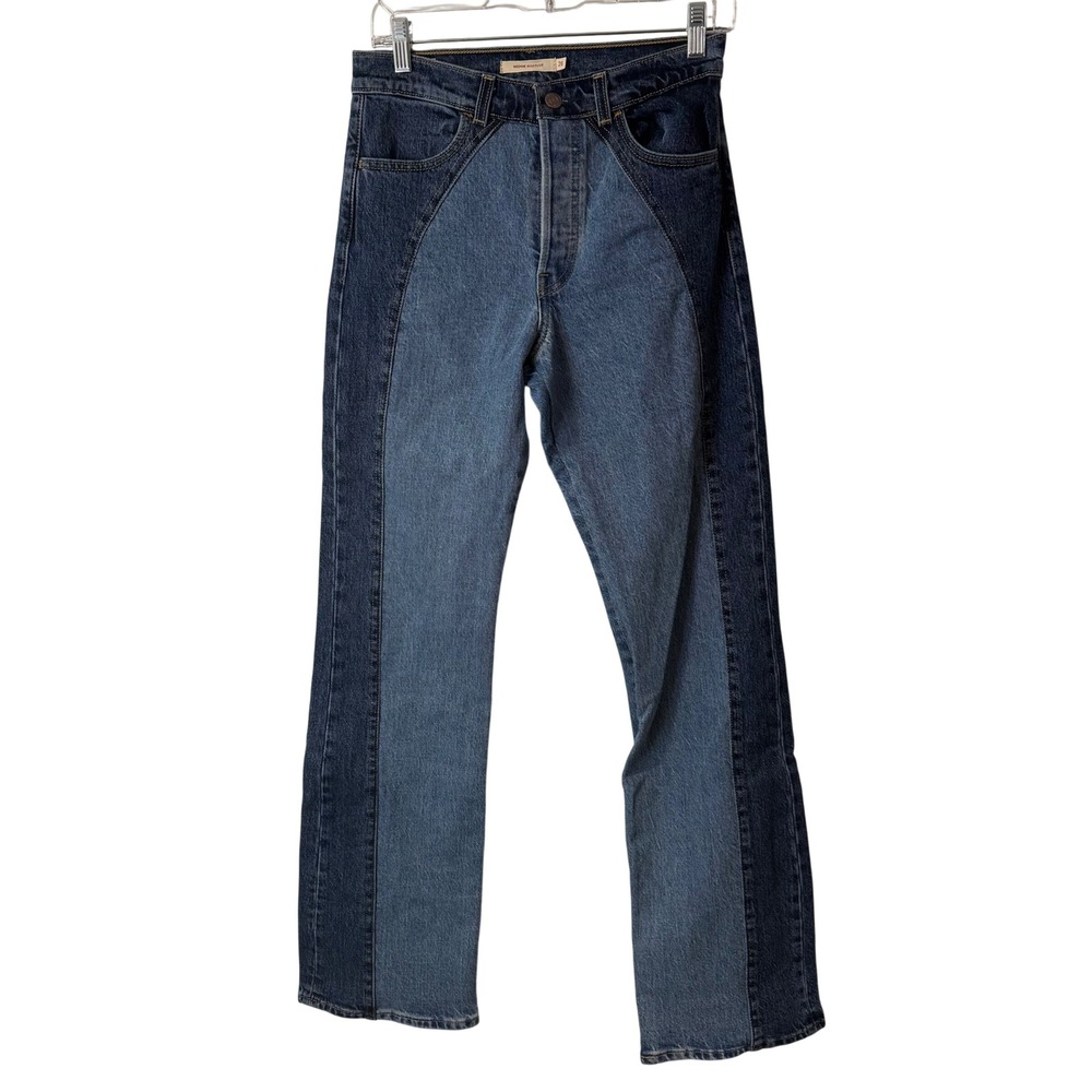 Levis Wedgie Bootcut Western Women's Jeans 26 Blue Excellent Two Tone High Rise